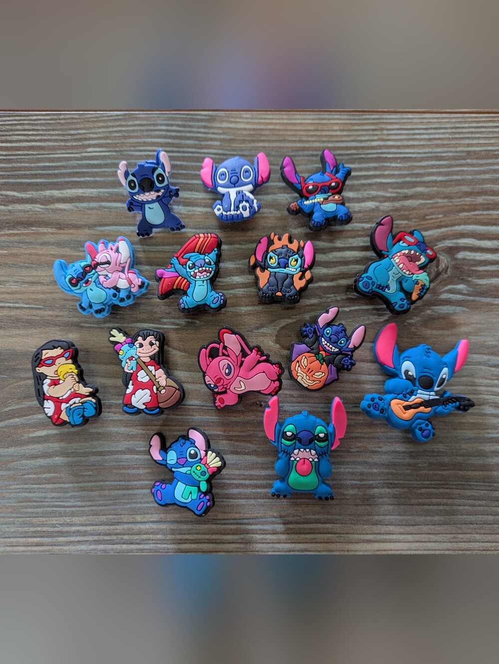 Lot Of 14 Disney Lilo & Stitch Crocs Sandal Shoe Charms